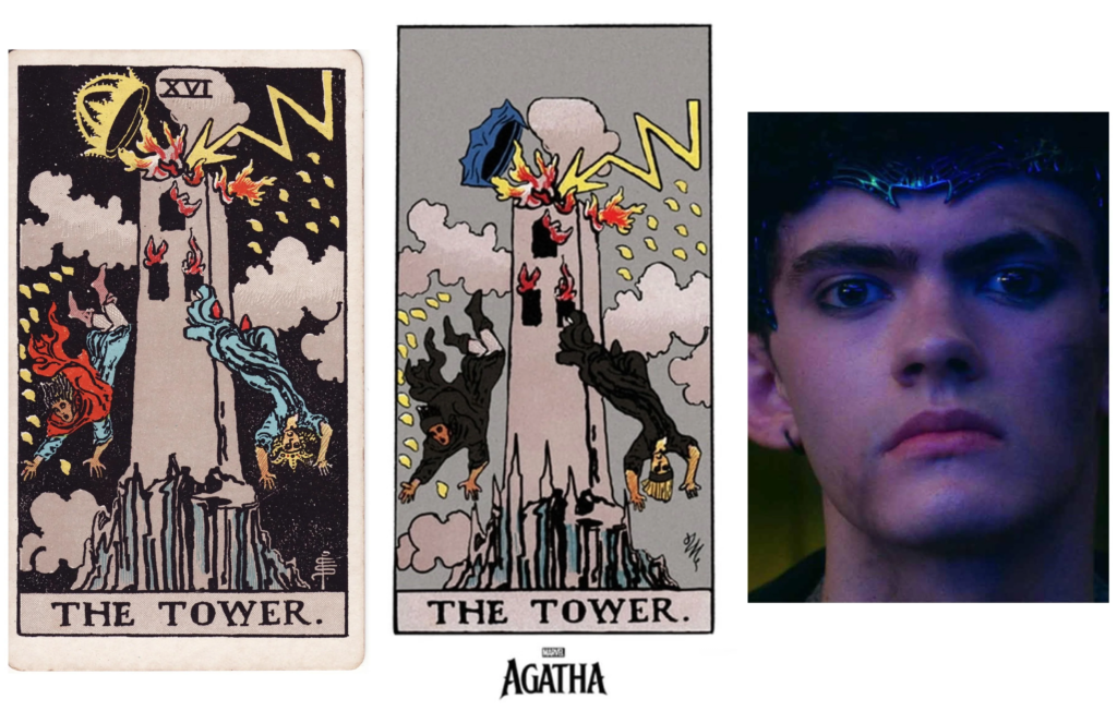 The Tower Reversed in Agatha All Along A Sign of Turmoil and Resistance (2)