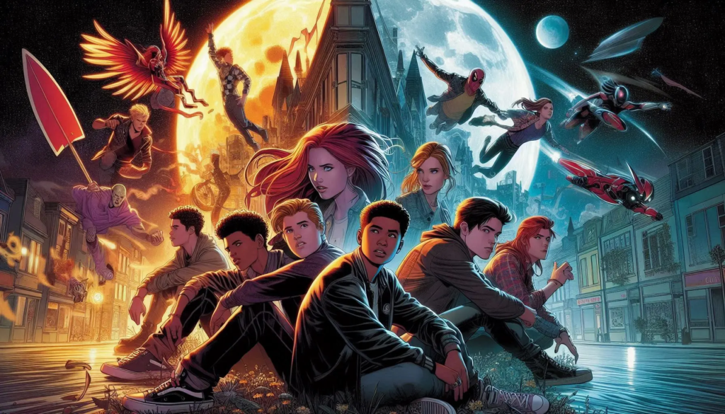 What is Marvel's Runaways series about Marvel's young heroes like (1)