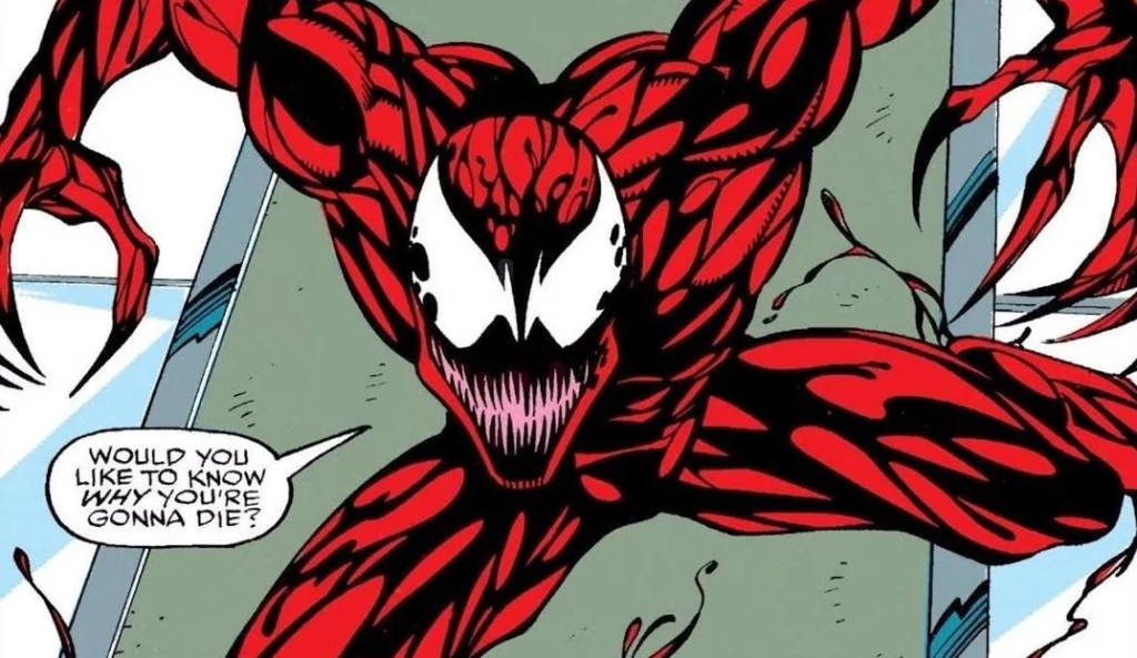 Spider-Man's long list of enemies includes CARNAGE (1)