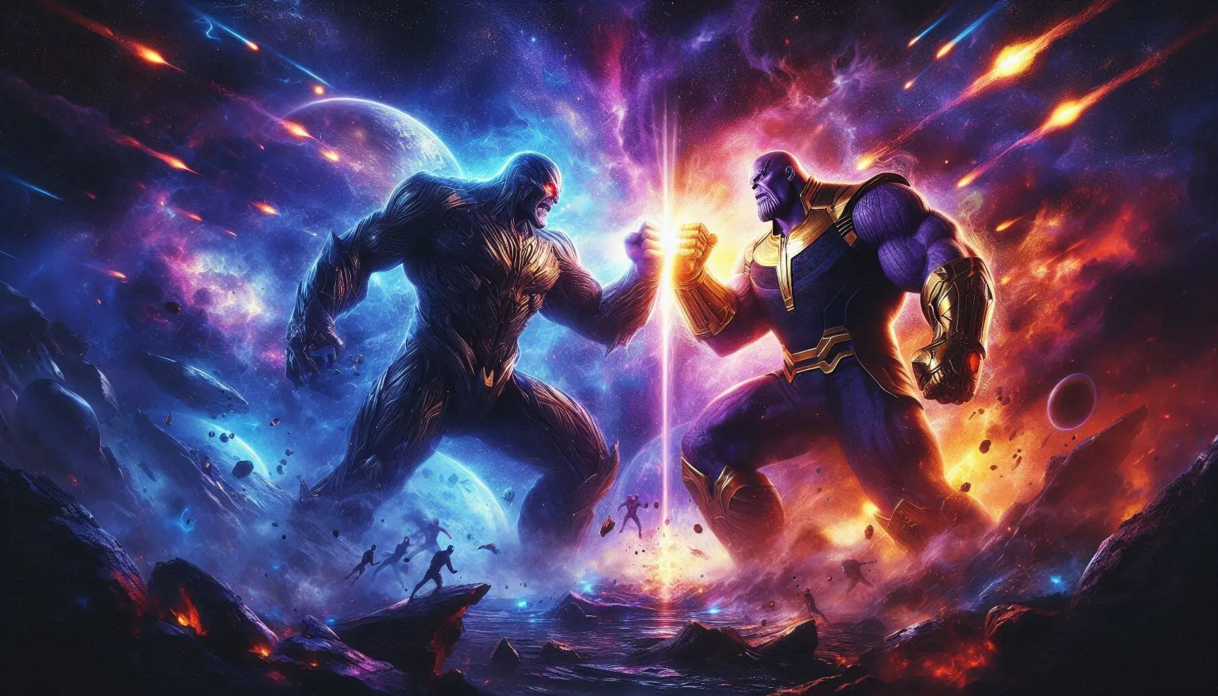 Thanos vs Darkseid in Marvel and DC Battle for Supremacy (2)