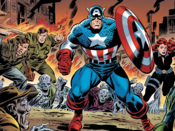 Captain America Fights Blood Tears An Epic Showdown in the Marvel Universe (1)